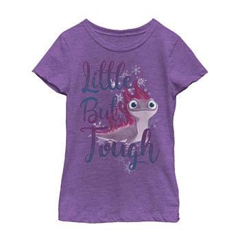 Bruni Little & Big Girls Crew Neck Frozen Short Sleeve Graphic T-Shirt