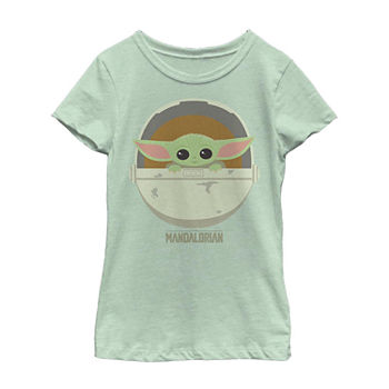 The Child Bassinet Little & Big Girls Crew Neck Star Wars Short Sleeve Graphic T-Shirt