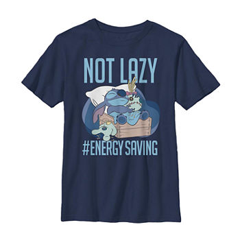 Little & Big Boys Crew Neck Lilo & Stitch Stitch Short Sleeve Graphic T-Shirt