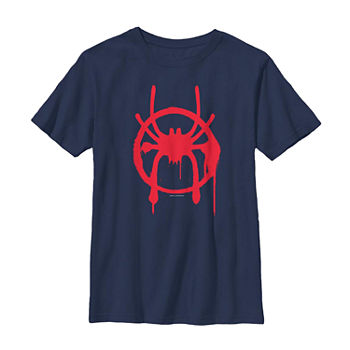 Little & Big Boys Crew Neck Marvel Miles Short Sleeve Graphic T-Shirt
