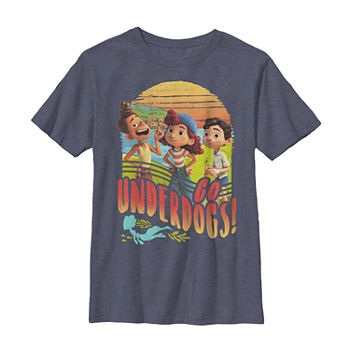 Go Underdogs Little & Big Boys Crew Neck Short Sleeve Graphic T-Shirt