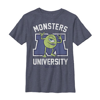 Little & Big Boys Crew Neck Monsters University Short Sleeve Graphic T-Shirt
