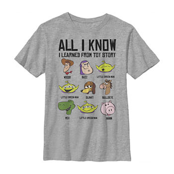 Little & Big Boys Crew Neck Toy Story Short Sleeve Graphic T-Shirt