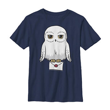 Hedwig Little & Big Boys Crew Neck Harry Potter Short Sleeve Graphic T-Shirt