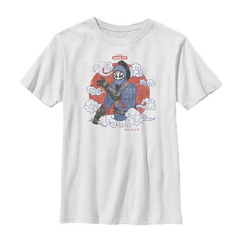 Death Dealer Little & Big Boys Crew Neck Marvel Short Sleeve Graphic T-Shirt