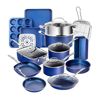 Granite Stone Blue 20-pc. Nonstick Cookware and Bakeware Set