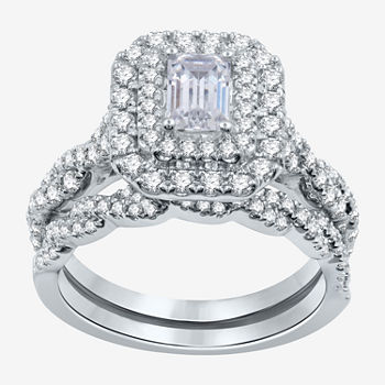 I Said Yes Womens 1 3/4 CT. T.W. Lab Grown White Diamond Sterling Silver Bridal Set