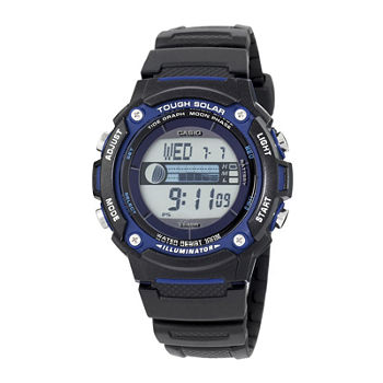 Casio Mens Digital Black Strap Watch Ws210h-1avcf