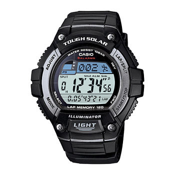 Casio Mens Digital Black Strap Watch Ws220-1a
