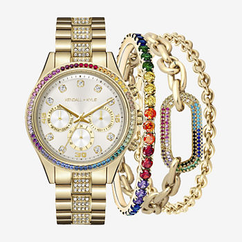 Kendall + Kylie Womens Gold Tone Bracelet Watch A0801g-42-B27