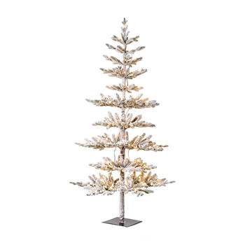 Glitzhome 6 Foot Pine Pre-Lit Christmas Tree