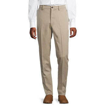 St. John's Bay Universal Worry Free + Wicking Easy Care Mens Straight Fit Flat Front Pant