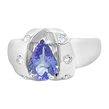 LIMITED QUANTITIES! Le Vian Grand Sample Sale™ Ring featuring Blueberry Tanzanite® Vanilla Diamonds® set in 14K Vanilla Gold®