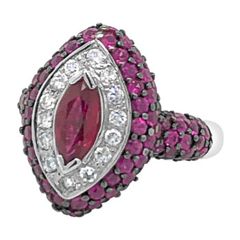 LIMITED QUANTITIES! Le Vian Grand Sample Sale™ Ring featuring Passion Ruby™ Vanilla Diamonds® set in 14K Vanilla Gold®