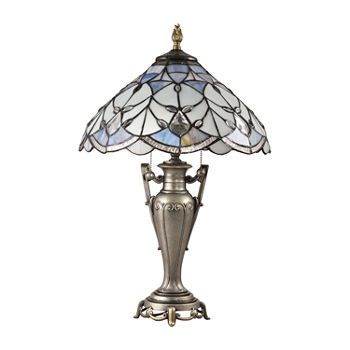Dale Tiffany Evie Jewel Glass Table Lamp