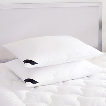 Queen Street Elegance 233 Thread Count Cotton Allergen Barrier Down Alternative Medium Density Pillow 2-Pack  
