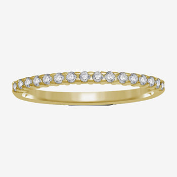 1/7 CT. T.W. Genuine Diamond 10K Yellow Gold Band Ring