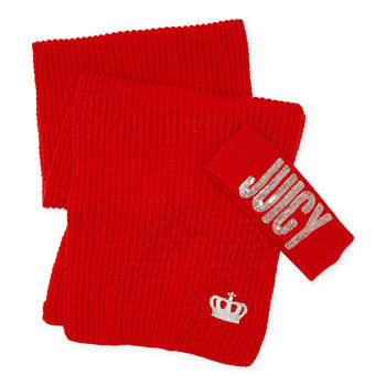 Juicy By Juicy Couture Logo Scarf And Headband 2-pc. Cold Weather Set