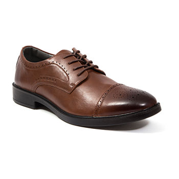 Deer Stags Mens Gramercy Wing Tip Oxford Shoes