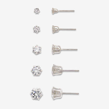 Mixit Crystal 5-pr. Stud Earring Boxed Set