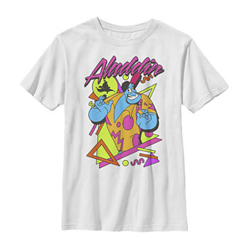 Disney Little & Big Boys Crew Neck Aladdin Short Sleeve Graphic T-Shirt