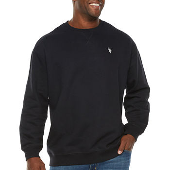 U.S. Polo Assn. Big and Tall Unisex Adult Embroidered Crew Neck Long Sleeve Sweatshirt