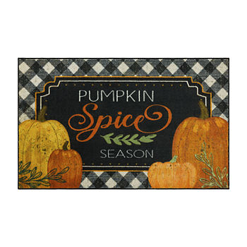 Mohawk Home Pumpkin Spice Season Coir Rectangular Indoor Outdoor Doormat