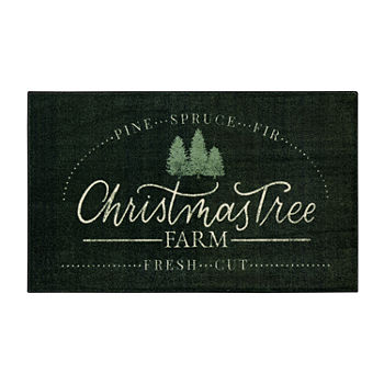 Mohawk Home Christmas Tree Farm Coir Rectangular Indoor Outdoor Doormat