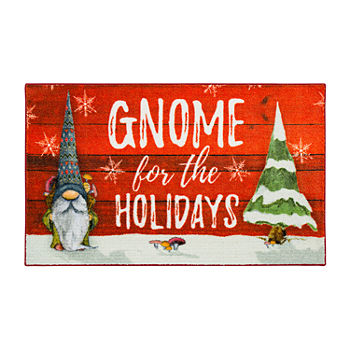 Mohawk Home Gnome For The Holidays Coir Rectangular Indoor Outdoor Doormat