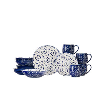 Baum Oceana Blue 16-pc. Ceramic Dinnerware Set