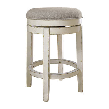 Signature Design by Ashley Realyn Dining Collection Counter Height Upholstered Swivel Bar Stool