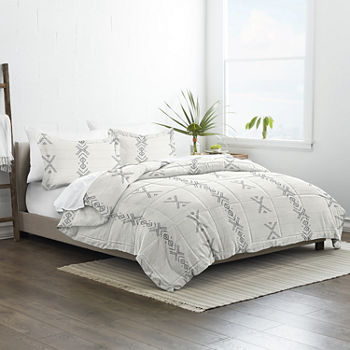 Casual Comfort Premium Down Alternative Urban Stitch Patterned Comforter Set