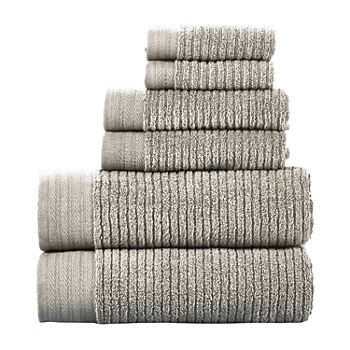 Modern Threads Soft Ribbed Towels 6-pc. Bath Towel Set