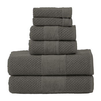 Modern Threads Velour Border 6-pc. Bath Towel Set