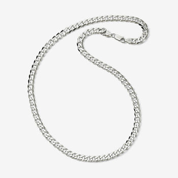 Made in Italy Sterling Silver 22" 7mm Curb Chain