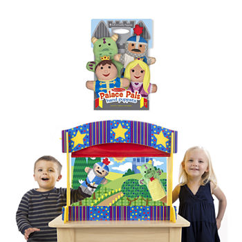 Melissa & Doug Tabletop Puppet Theater And Palace Pals  Bundle 5-pc. Interactive Toy - Unisex
