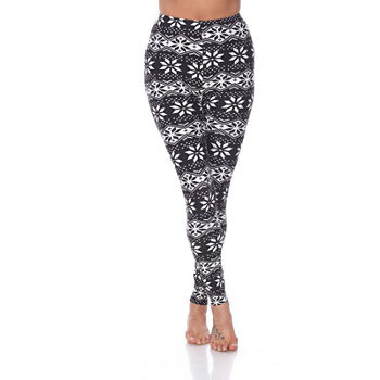 White Mark Women's One Size Fits Most Printed Leggings