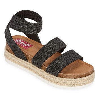 Pop Paradiso Womens Footbed Sandals