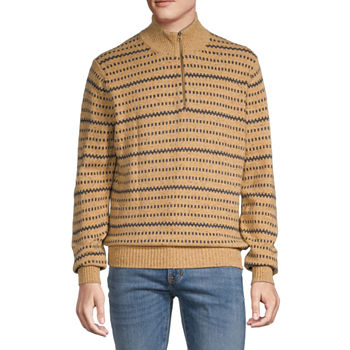 St. John's Bay Mock Neck Long Sleeve Pullover Sweater