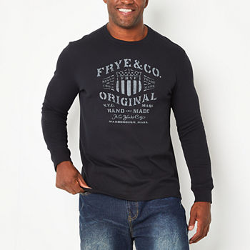 Frye and Co. Big and Tall Mens Crew Neck Long Sleeve Slim Fit Thermal Top