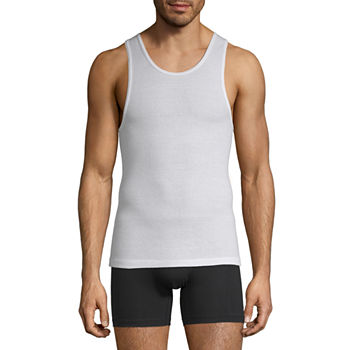 Stafford Dry + Cool Mens 4 Pack Sleeveless Quick Dry Tank