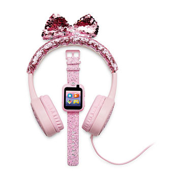 Itouch Playzoom Unisex Pink Smart Watch with Headphones Set A0094wh-51-F58