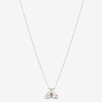 Disney Disney Classics Sterling Silver 16 Inch Link Cinderella Pendant Necklace