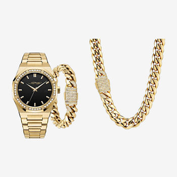 Ed Hardy Mens Gold Tone Bracelet Watch 9747g-42-G27