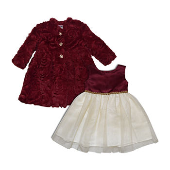 Blueberi Boulevard Baby Girls 2-pc. Jacket Dress