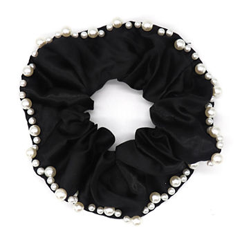 Mixit Simulated Pearl Oversized Scrunchie Hair Ties