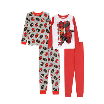 Disney Collection Disney Little & Big Boys 4-pc. Avengers Marvel Spiderman Pajama Set