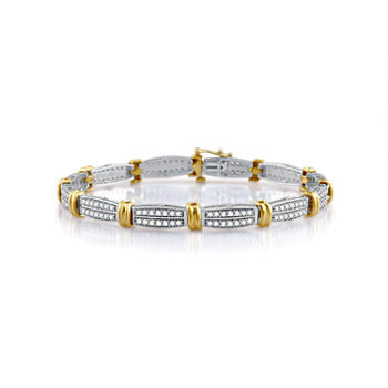 10K Gold 7.5 Inch Casted Link Bracelet