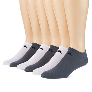 adidas 6 Pair Superlite No Show Socks-Mens