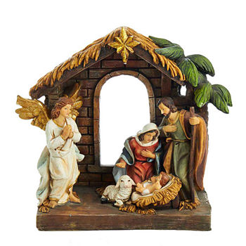 Kurt Adler 9" Holy Family" Nativity Set